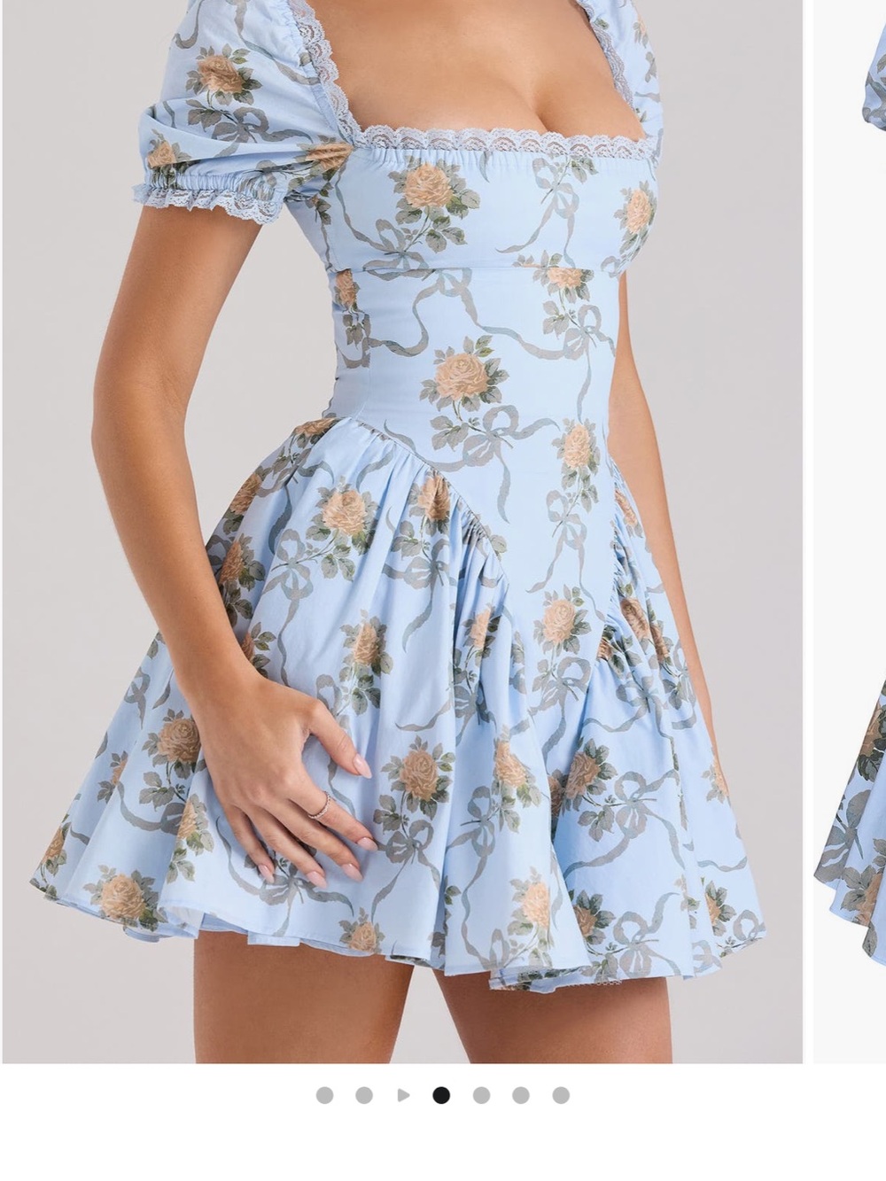 Rosie Puff Sleeve Stretch
Cotton Mini Sundress - Picture 2 of 8